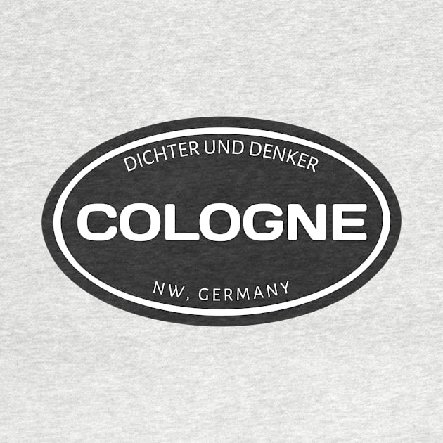 Cologne Germany Oval by urban-wild-prints